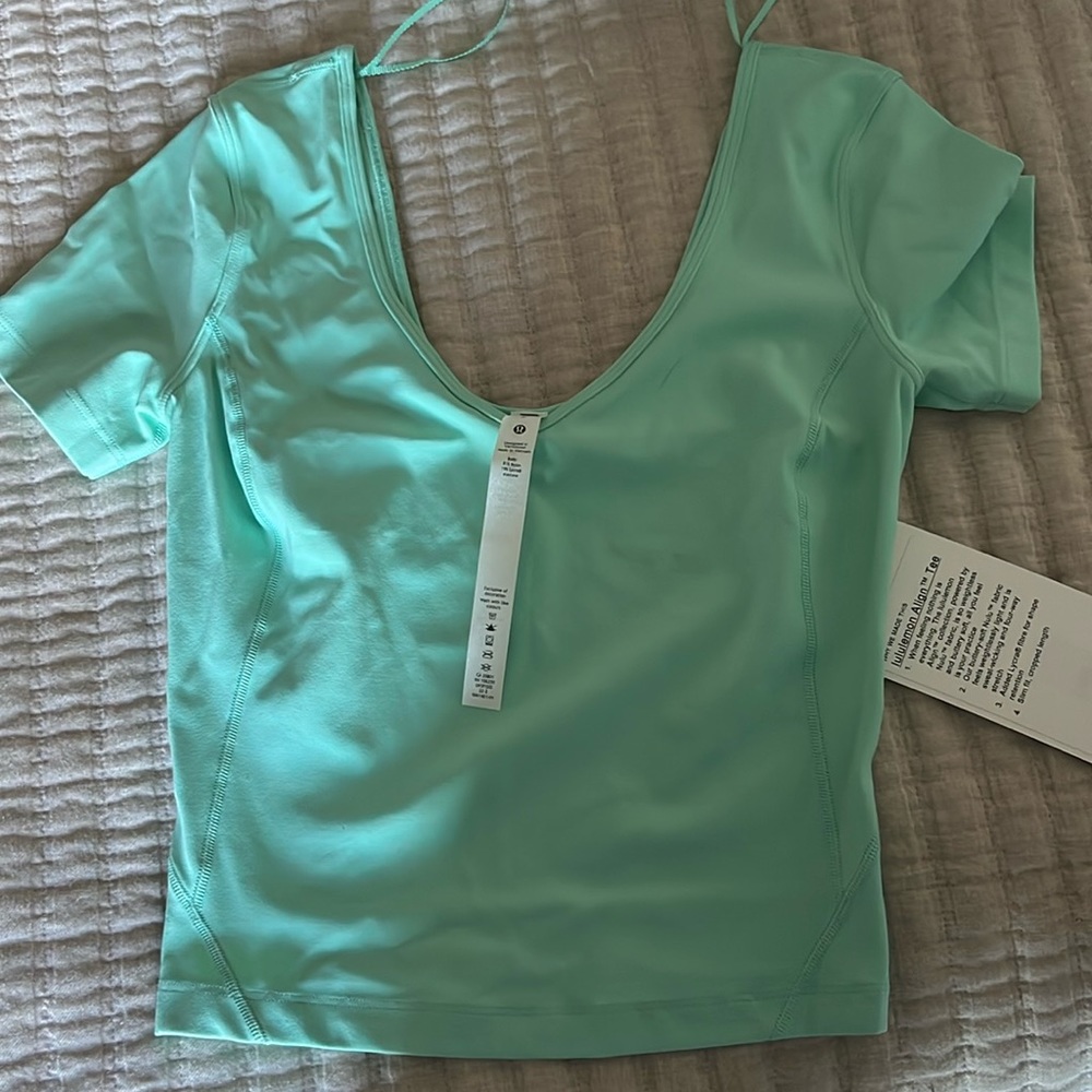 Teal Lulu Lemon align shirt. SIZE 2